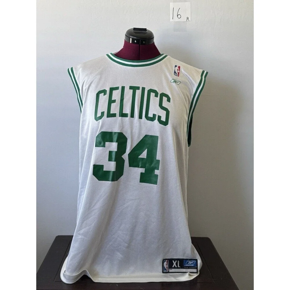Reebok Boston Celtics Paul Pierce #34 White NBA Jersey XL